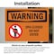 Signmission Spa Closed Do Not Enter OSHA Warning Sign, Vinyl Decal, 10in W x 7in L, 2PK OS-2PACK-WS-D-710-L-12837 - alternate 2